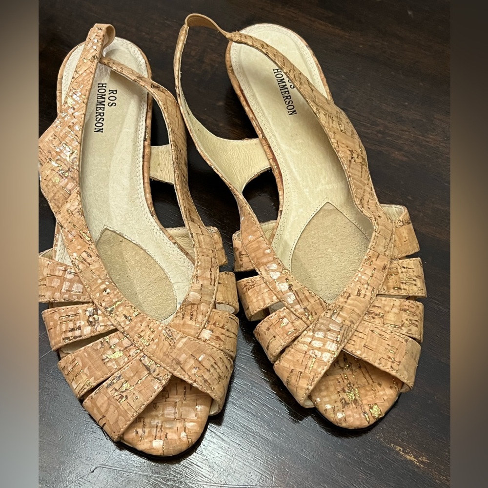 ROS HOMMERSON TAN SANDALS SZ 9W